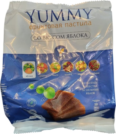 Yummy пастила фруктовая яблоко 250 г