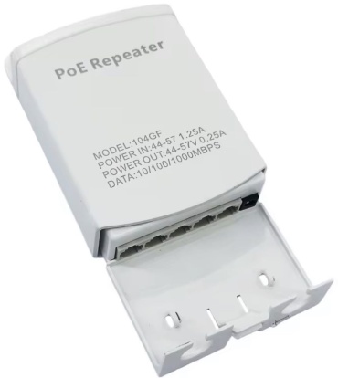 SECURIX PoE инжектор POE 1-4 1 шт, пластик