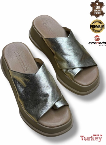 Шлепанцы Evromoda золотистый