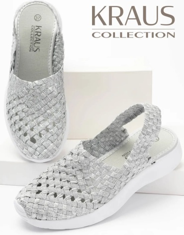 Слипоны Kraus Collection серебристый