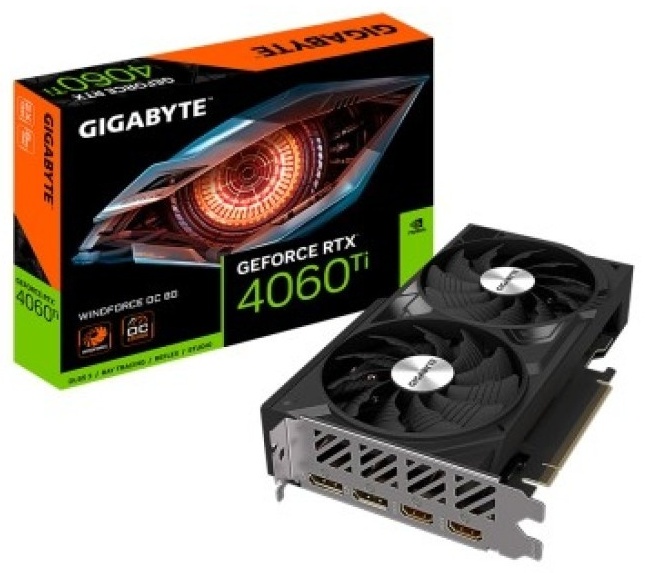 Видеокарта GIGABYTE GeForce RTX 4060 Ti WINDFORCE OC GV-N406TWF2OC-8GD 8 Гб