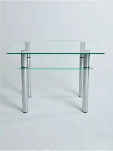 Журнальный столик 56AE751B04E31CF, 100x60x55 см, прозрачный