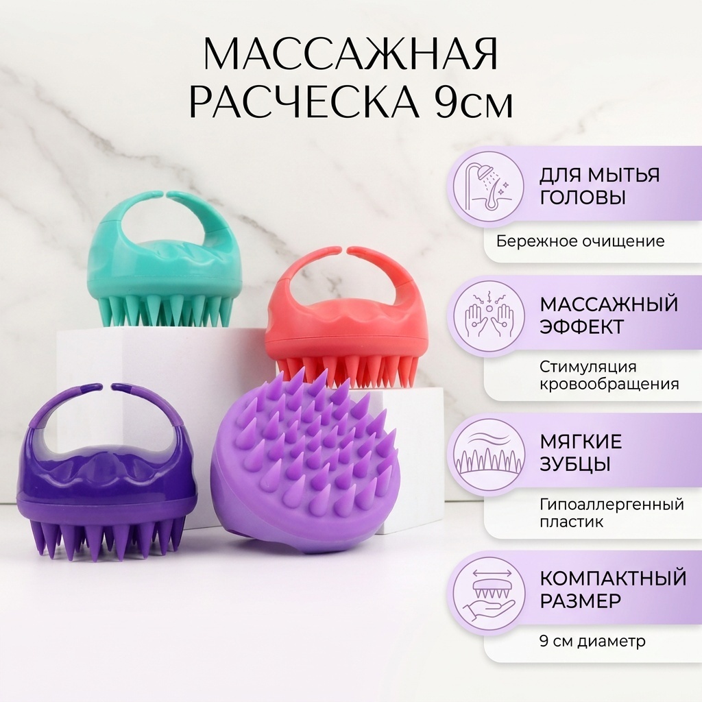 Массажная расческа 9см