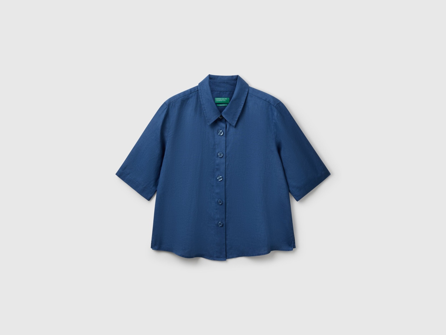 Рубашка UNITED COLORS OF BENETTON серый