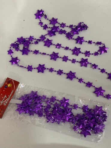 Бусы фиолетовый 1.85 м