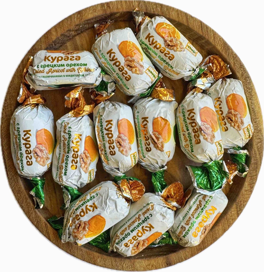 Абрикос курага с грецким орехом в шоколаде 300 г