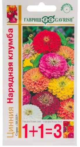 Гавриш цинния Нарядная клумба