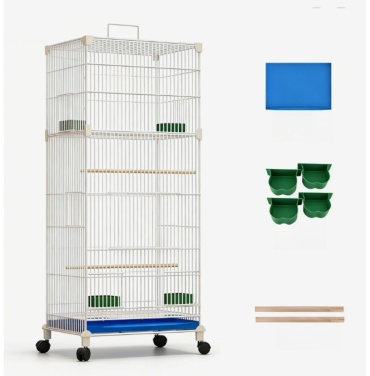 Клетка металл 42x31x90 см белый