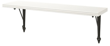 Полка IKEA BERGSHULT / KROKSHULT, 80х20x3 см, белый