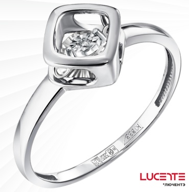 Lucente Бриллианты Якутии RIN-LU-585-592413-175 размер 17.5 вес 1.425 г золото, бриллиант