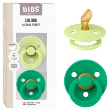 Пустышка BIBS 2111435, 2 шт, зеленый