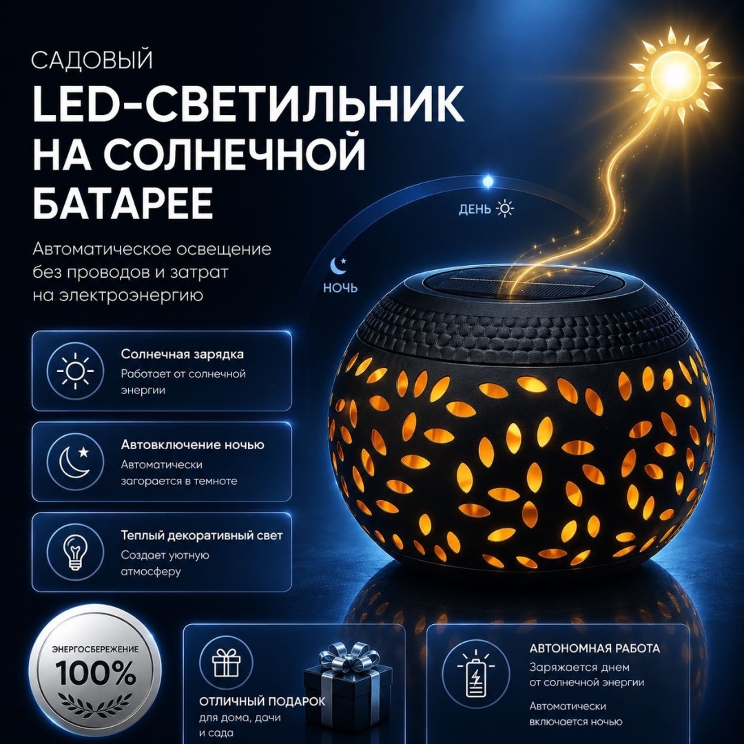 Уличный светильник в грунт / на штыре 10 см