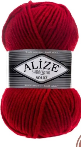 Моток Alize Superlana 56 Красный 100 м 100 г