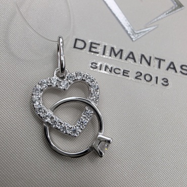 Подвеска Deimantas 128929146 вес 1.06 г серебро, фианит