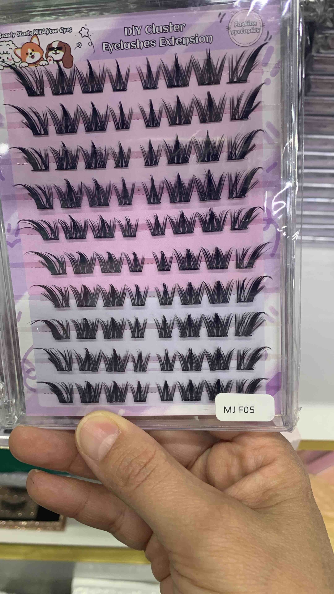Diy Eyelashes пучковые L, C+, L+ 0.07 мм черный mix 8-13 мм