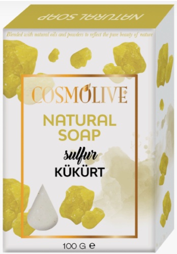 COSMOLIVE Cosmolive natural soap sulfur шампунь твердый 100 г