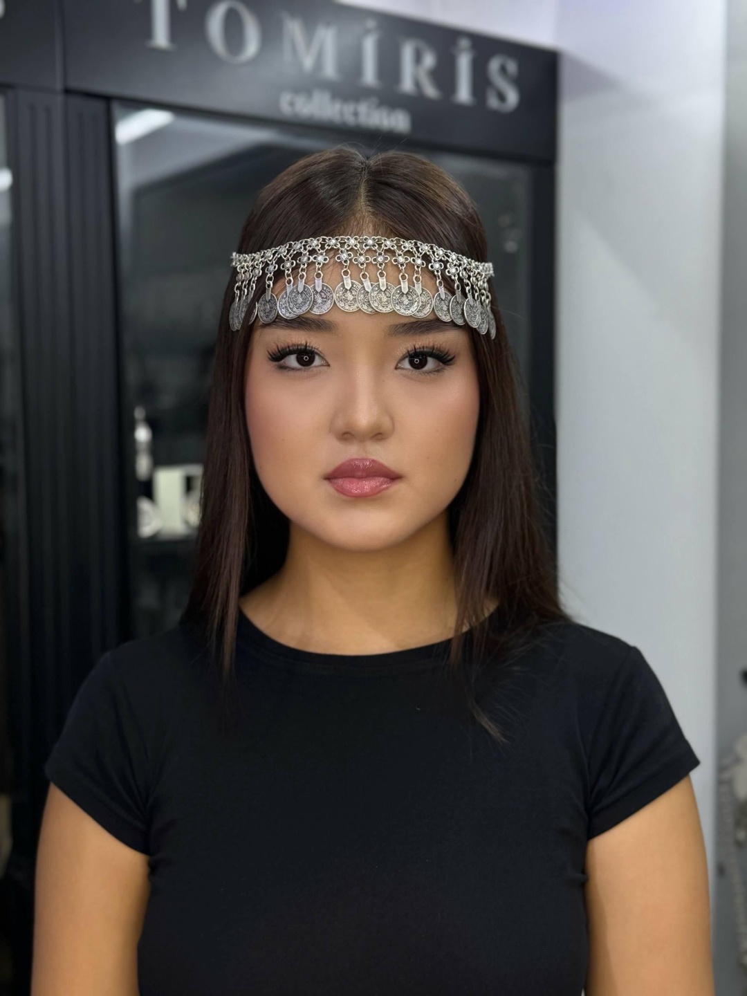 Тика на голову TOMIRIS COLLECTION медицинская сталь, без вставок