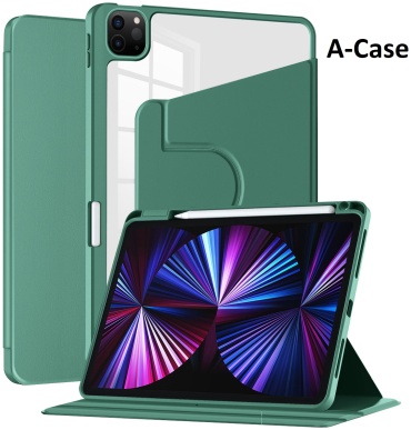 Чехол A-case для Apple iPad (2021) 10.2 дюйм зеленый