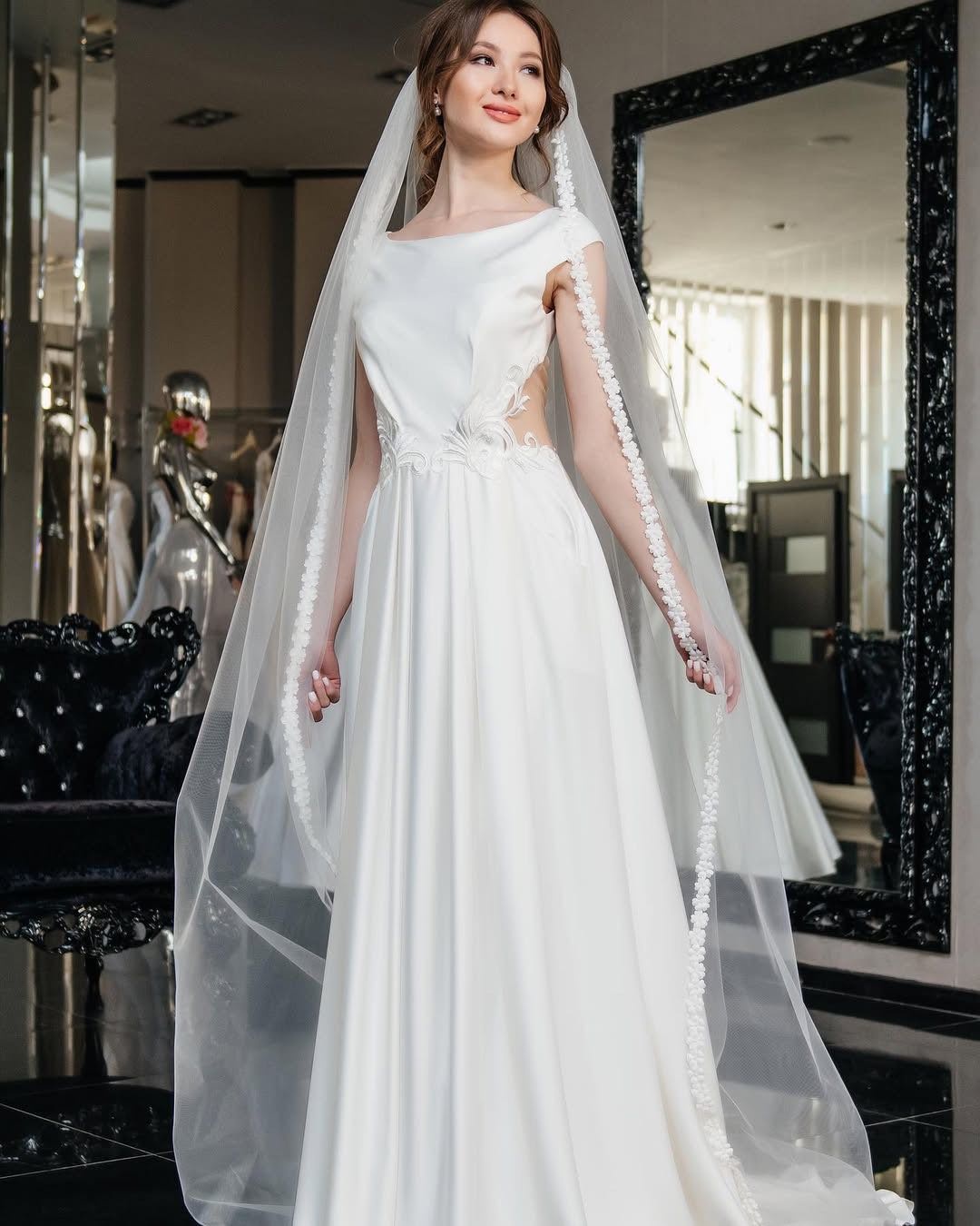 Фата MKMODAATELIER M молочный