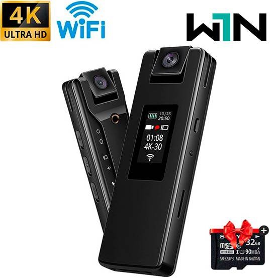Портативный видеорегистратор W1N 4K wifi