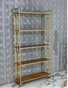 Стеллаж напольный Грейс 20012045, 120x45x200 см, коричневый