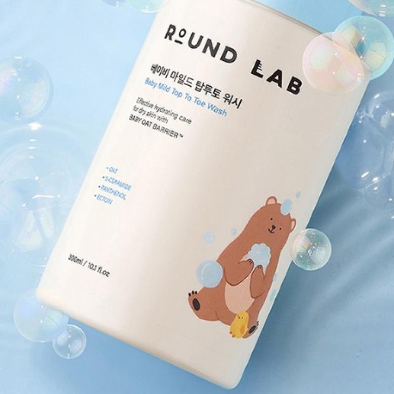 Round Lab Детская очищающая пенка Раунд лаб гель для тела 300 мл