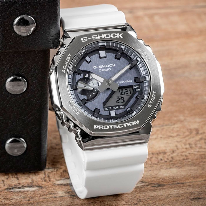 Кварцевые CASIO GM-2100WS-7ADR нержавеющая сталь, карбон
