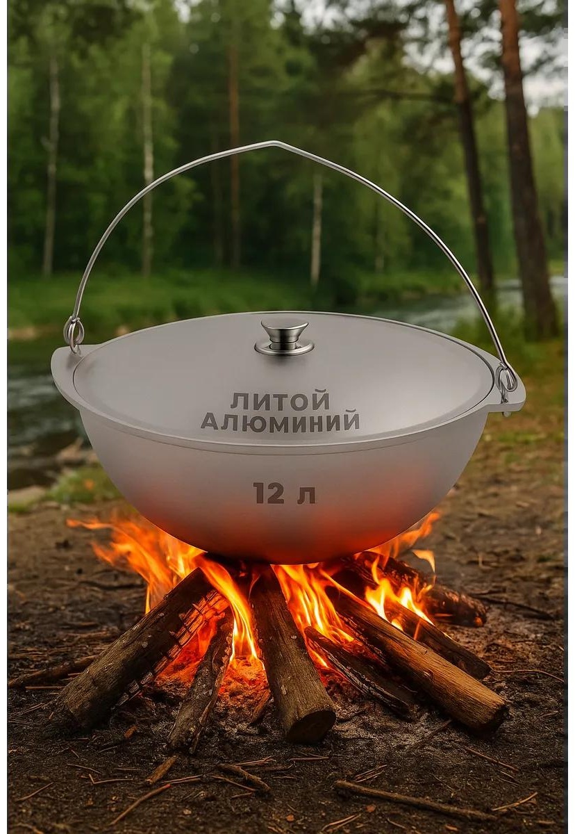 Казан 12 л, алюминий