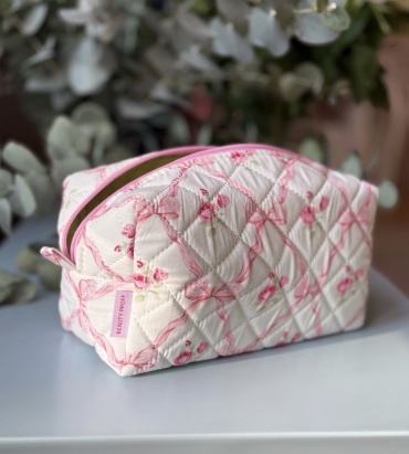 BEAUTY PROFF косметичка хлопок белый 10X20 см