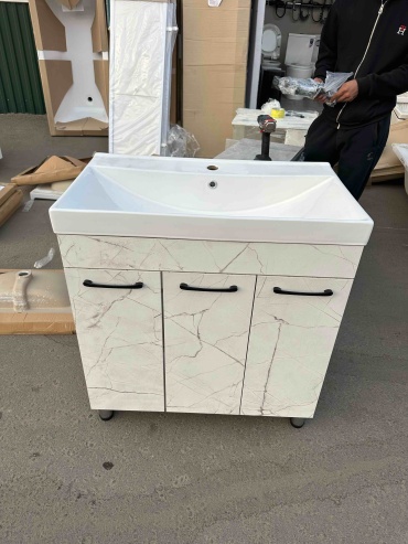 Тумба с раковиной 30374991_547177223, 80x88x47 см, бежевый