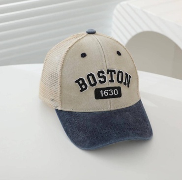 Кепка Boston размер 51, 52, 53, 54, бежевый, синий