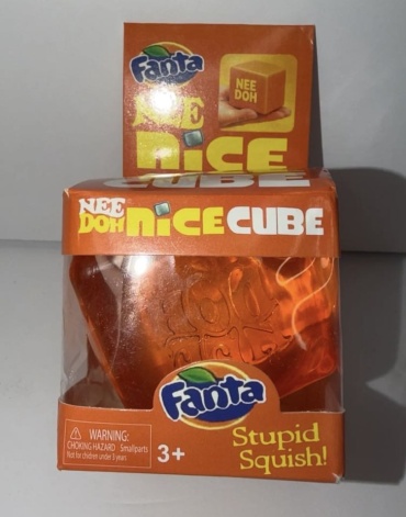 Игрушка-мялка Defatoys Сквиш Лёд Кубик льда Nice Cub Ice cub Fanta мультиколор