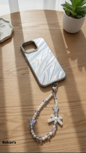 Чехол Bekan's для Apple iPhone 16 серебристый