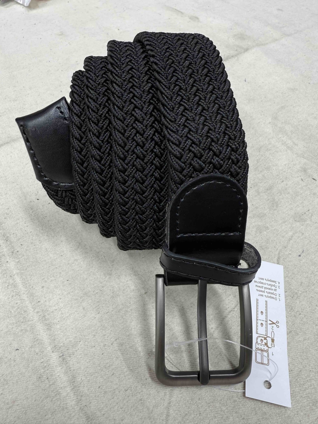 Ремень LBD текстиль 120 см черный