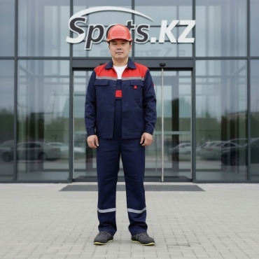 Спецодежда для мужчин Spets.kz красный, темно-синий