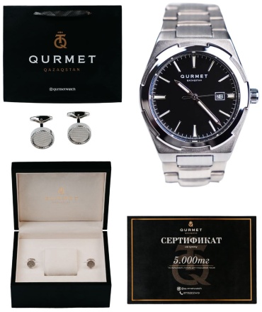 Кварцевые Qurmet QURMETWATCH кварцевые QYRAN Black нержавеющая сталь