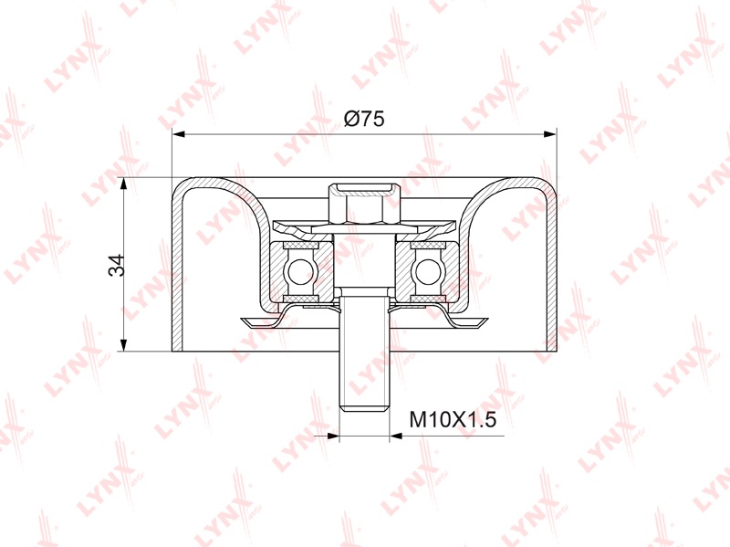 LYNXauto ролик PB7043