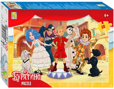 Step Puzzle Буратино 60 классический 60 деталей