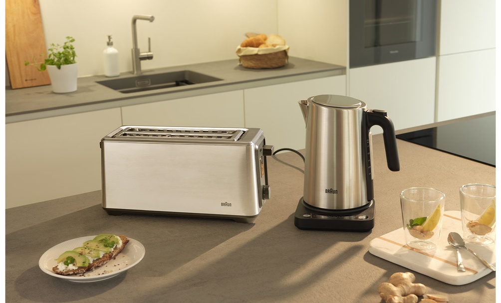 Тостер Braun HT5220BK серебристый — фото 3