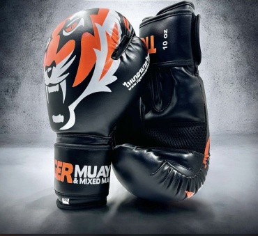 Боксерские перчатки TIGER 14 oz черный
