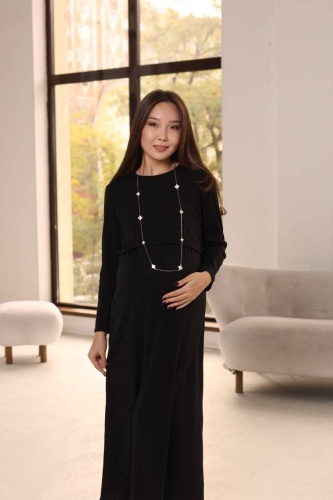 Повседневное платье, для беременных Sweetmama.kz черный