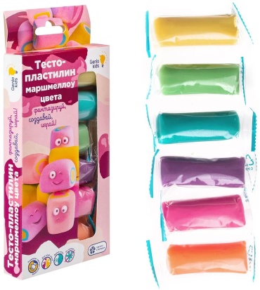 Тесто для лепки Genio Kids-Art TA1089V количество цветов: 6 шт