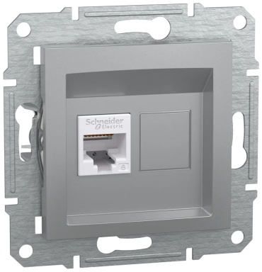 Компьютерная розетка (RJ45) Schneider Electric EPH4700161, алюминий