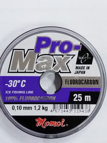 Леска Momoi флюоркарбоновая Pro max 0.1 мм прозрачный