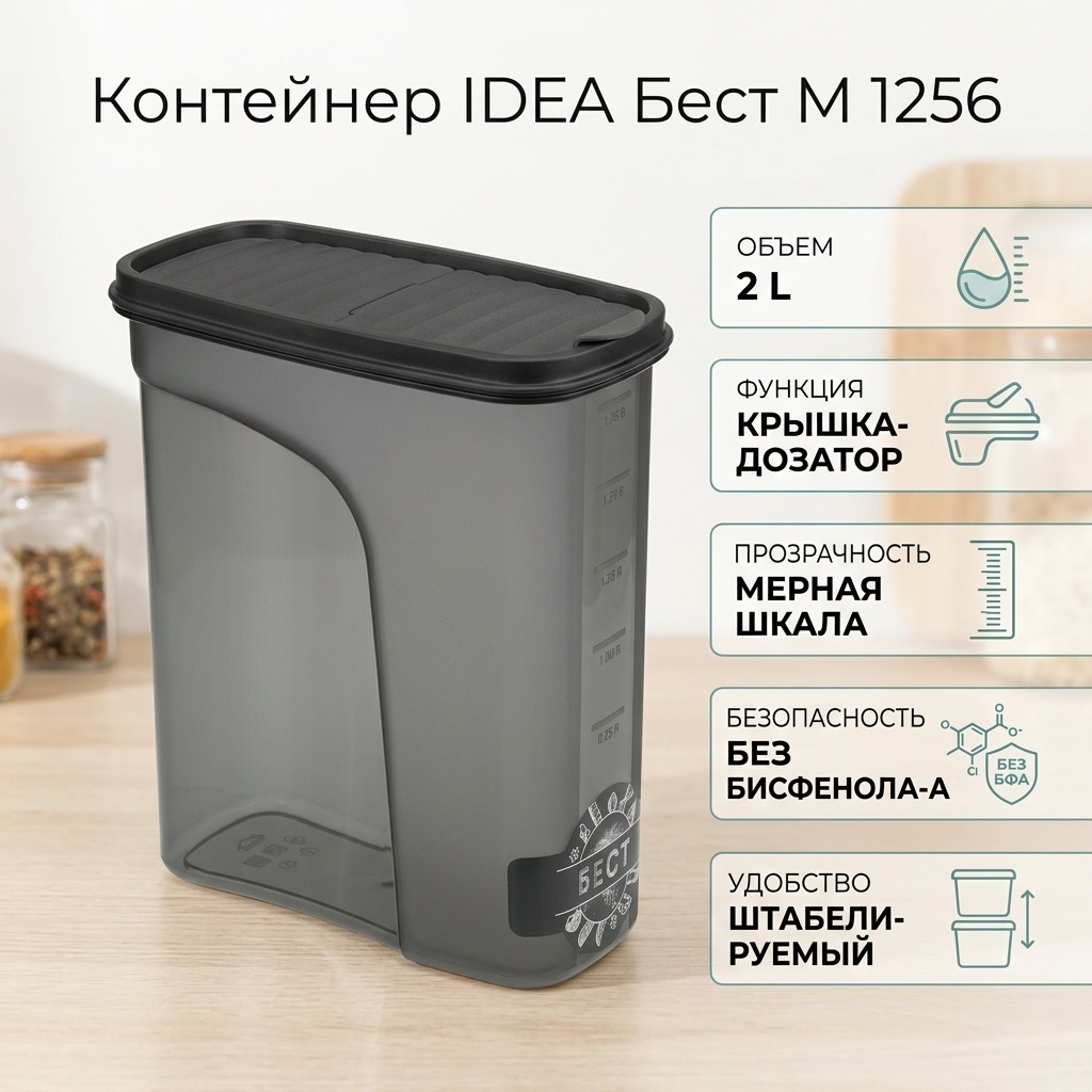 IDEA контейнер Бест М 1256, пластик