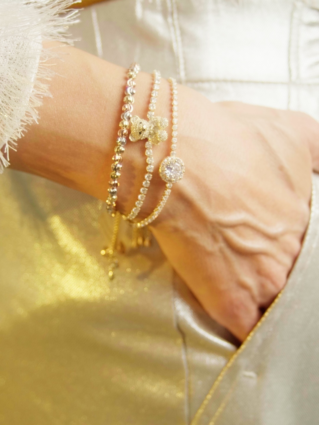 Natural Radiance длина 23 см ювелирный сплав, кристаллы Swarovski