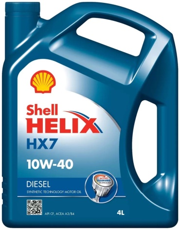 Полусинтетическое SHELL Helix 10W-40 4 л