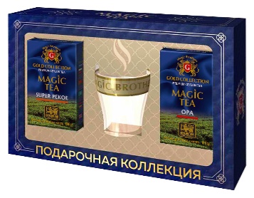 Чай Magic Brothers подарочный набор черный Super Pekoe 100 г + OPA 100 г + кружка