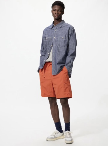 Повседневные шорты Uniqlo оранжевый
