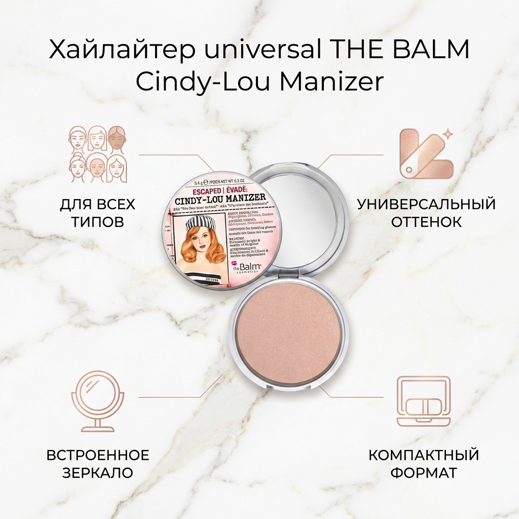 THE BALM Cindy-Lou Manizer хайлайтер универсальный